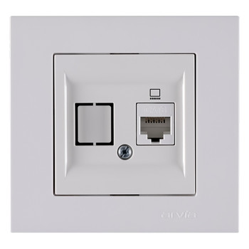 Arvia Electric Karen Beyaz Data Prizi Cat6 Mdl+Kpk Arvia Electric Karen Beyaz Data Prizi Cat6 Mdl+Kpk