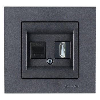 Arvia Electric Karen Füme Uydu Prizi (F Konnektör) Mdl+Kpk Arvia Electric Karen Füme Uydu Prizi (F Konnektör) Mdl+Kpk
