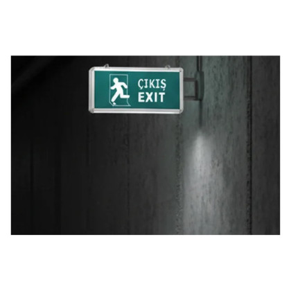 CATA CT-9166 3W LED Exit Çıkış Armatürü 3 Saat Akülü