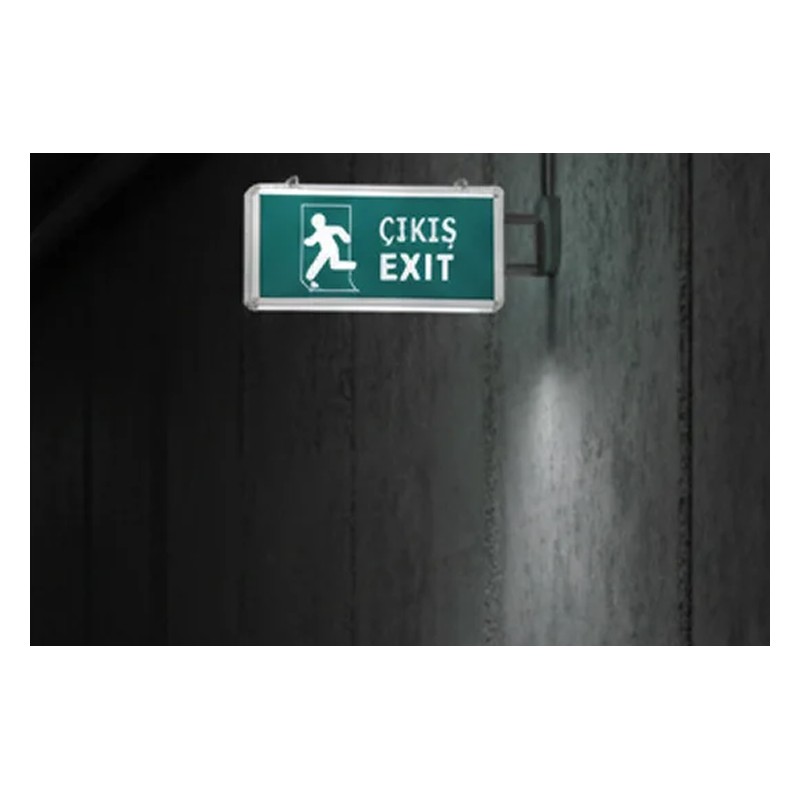 CATA CT-9166 3W LED Exit Çıkış Armatürü 3 Saat Akülü CATA CT-9166 3W LED Exit Çıkış Armatürü 3 Saat Akülü