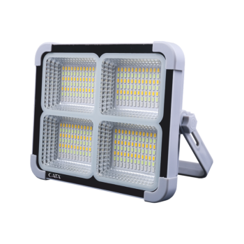 Cata 200W Taşınabilir Şarjlı Led Solar Projektör 6400K Beyaz - Güneş Enerjili Led Projektör CT-4698