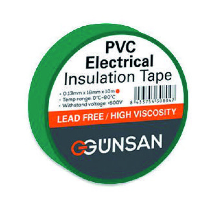 Günsan Renkli  Elektrik Bant 10MT