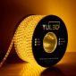 1mt Kesimli Silikonlu Dış Mekan 220V Şerit Led (Amber) 