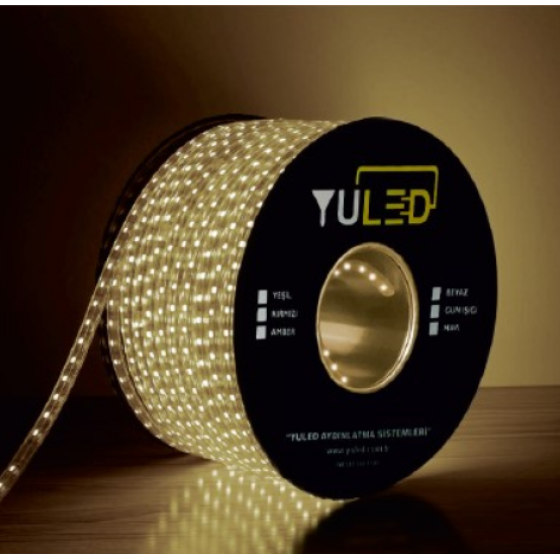 1mt Kesimli Silikonlu Dış Mekan 220V Şerit Led (Gün Işığı)