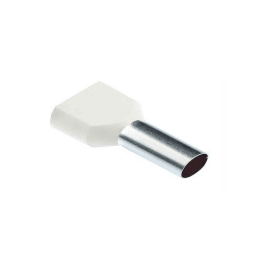 DRF –0.50 Çift Girişli Kablo Yüksükleri Fransız Normu 0,50mm Beyaz