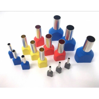 DRF –1.50 Çift Girişli Kablo Yüksükleri Fransız Normu 1,50mm Siyah