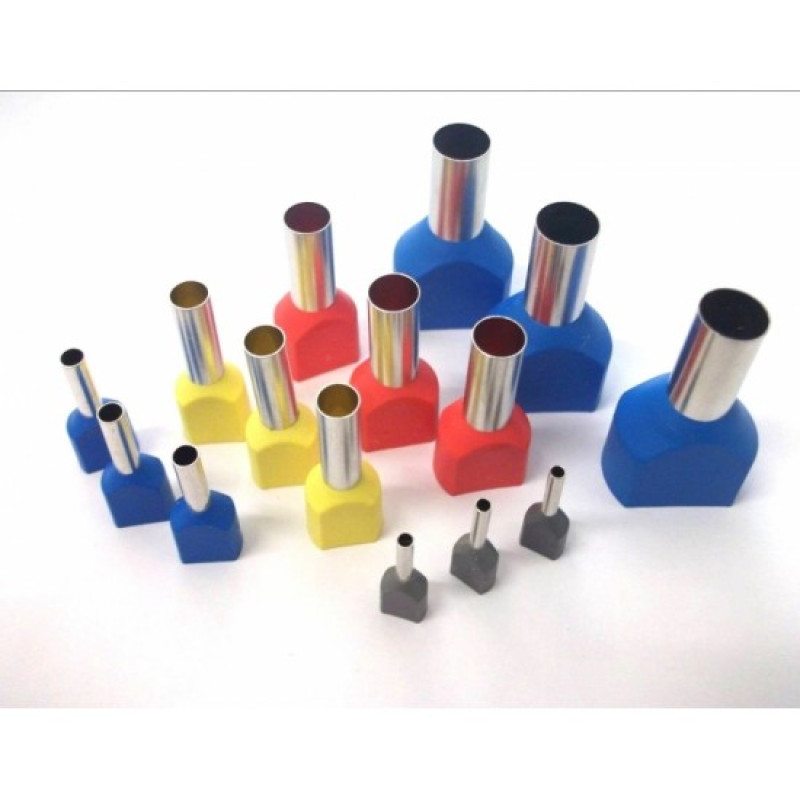 DRF –1.50 Çift Girişli Kablo Yüksükleri Fransız Normu 1,50mm Siyah