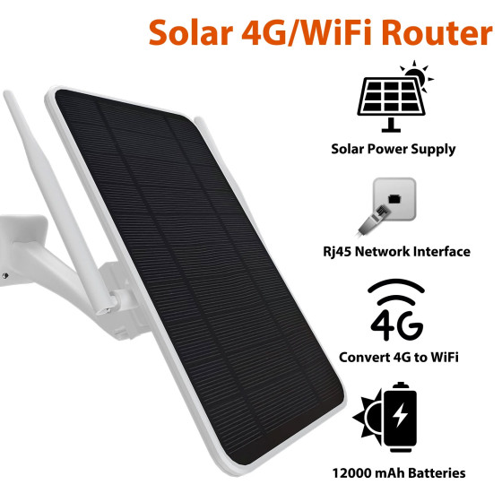 APRONX Wireless 4G Solar Modem 6w (8 Kullanıcı) 12000mAh APX-SR406
