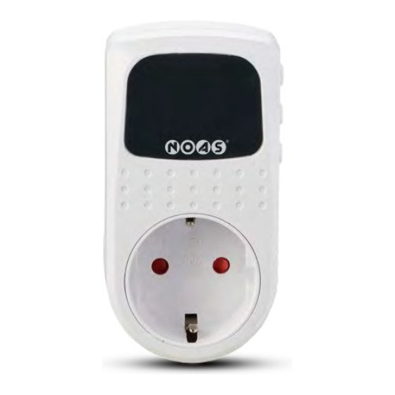 NOAS YL04-0443 4000W 20A 918 Joule LED Ekranlı Dijital Akım Korumalı Priz