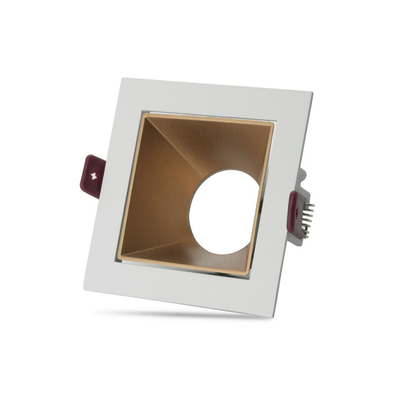 NOAS YL60-3112 URAL Beyaz-Gold Kare GU10 Dekoratif Spot Kasası NOAS YL60-3112 URAL Beyaz-Gold Kare GU10 Dekoratif Spot Kasası