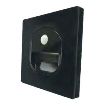 NOAS YL69-1521-S 1W 23lm Sensörlü Koridor Armatürü (Siyah)