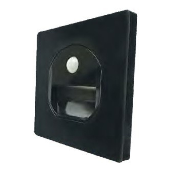 NOAS YL69-1521-S 1W 23lm Sensörlü Koridor Armatürü (Siyah)