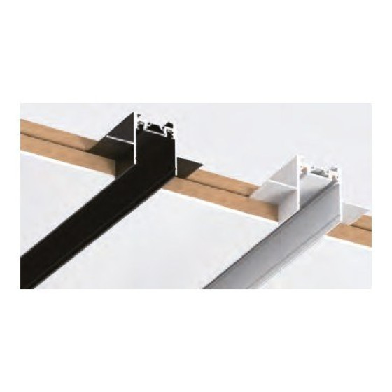 NOAS YL87-2099-U VEKTÖR 2 Metre Slim Sıva Altı Magnetik Ray Profili