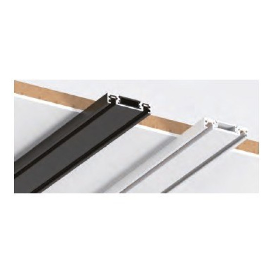 NOAS YL87-9903-U VEKTÖR 3 Metre Slim Sıva Üstü Magnetik Ray Profili