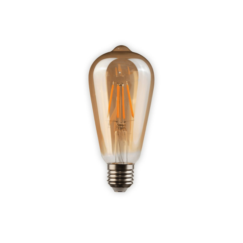NOAS YL92-0020 ST64 6W E27 Amber Cam Rustik LED Ampul