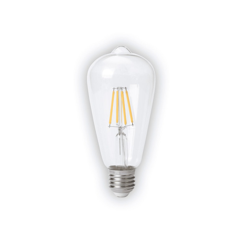NOAS YL92-0131 ST64 4W E27 Şeffaf Cam Rustik LED Ampul