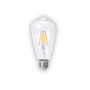 NOAS YL92-0131 ST64 4W E27 Şeffaf Cam Rustik LED Ampul