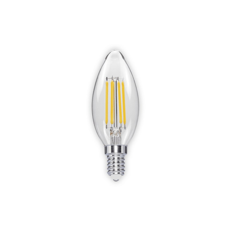 NOAS YL92-1112 C35 4W E14 Şeffaf Cam Rustik LED Ampul