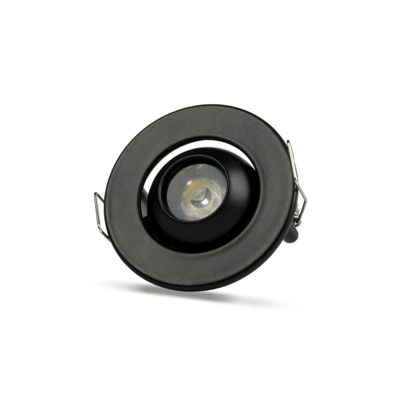 NOAS YL94-0201 MANDA GÖZÜ 1W 90lm Siyah Hareketli Mini LED Spot