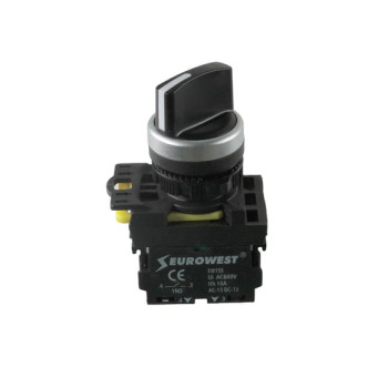 EW-55-10X 1NO MANDAL BUTON (0 -1) SİYAH (KALICI) 