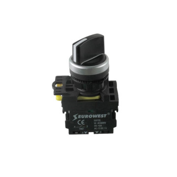 EW-55-10X 1NO MANDAL BUTON (0 -1) SİYAH (KALICI) 