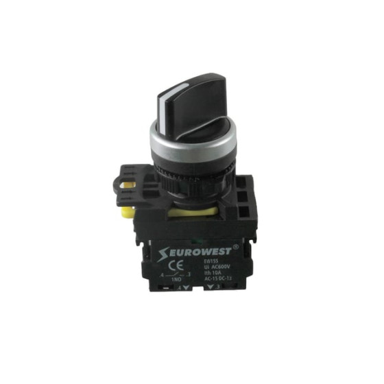 EW-55-10X 1NO MANDAL BUTON (0 -1) SİYAH (KALICI)