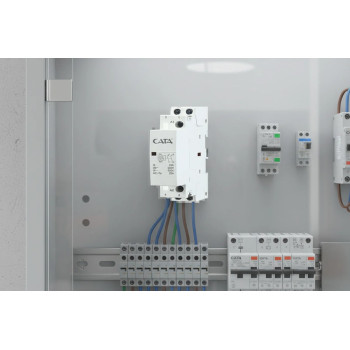 CATA CT-9183 25A 1 Kutuplu 2NA Modüler Aydınlatma Kontaktörü CATA CT-9183 25A 1 Kutuplu 2NA Modüler Aydınlatma Kontaktörü