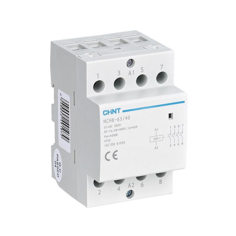 Chint 256091 NCH8-25/22 25A 4P 220/230V AC 2NA+2NK Sessiz Kontaktör