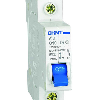 Chint 185639 eB Serisi 1x63A 4,5kA C Tipi Otomatik Sigorta Chint 185639 eB Serisi 1x63A 4,5kA C Tipi Otomatik Sigorta