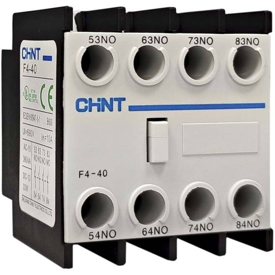 Chint 439522 F4-40 4NA Yardımcı Kontak Bloğu