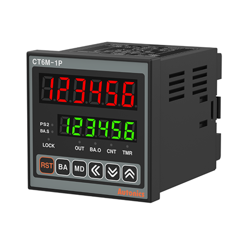 CT6M-1P4 72X72mm 100-240VAC Dokunmatik Tuşlu Sayıcı-Zamanlayıcı