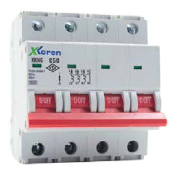 XKOREN XKN-3N 6kA 3 Kutup + Nötr C Tipi 16A Otomatik Sigorta XKN-3N-2N-C016