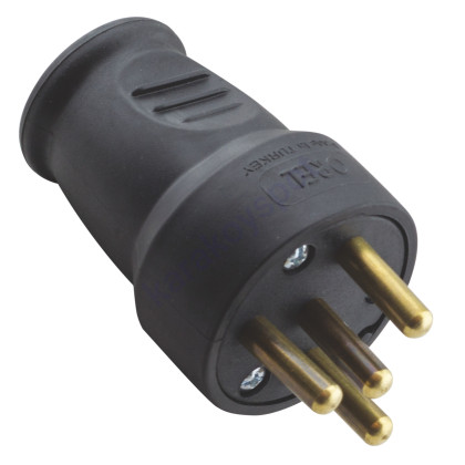 OREL 2201 3x25A Kauçuk Trifaze Erkek Fiş