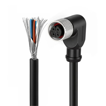 MUJIE MHCL-M12-4P-2M M12 4 Pin 90° açılı Sensör Konnektörü 2 metre MUJIE MHCL-M12-4P-2M M12 4 Pin 90° açılı Sensör Konnektörü 2 metre