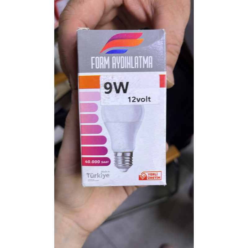 Form Aydınlatma 12V 9W E27 LED Ampul Form Aydınlatma 12V 9W E27 LED Ampul