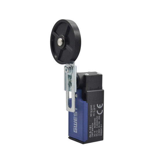 GWEST GLS-191R Ayarlanabilir Kauçuk Makaralı Resetli Limit Switch 1NO+1NC