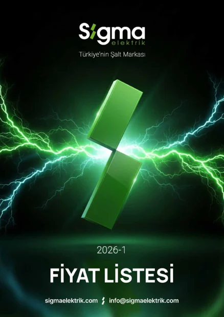 Sigma Elektrik 2026-1 Fiyat Listesi kapak önizlemesi